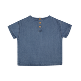 Nr.040 . OVERSIZED TEE SHIRT . BLUE DENIM